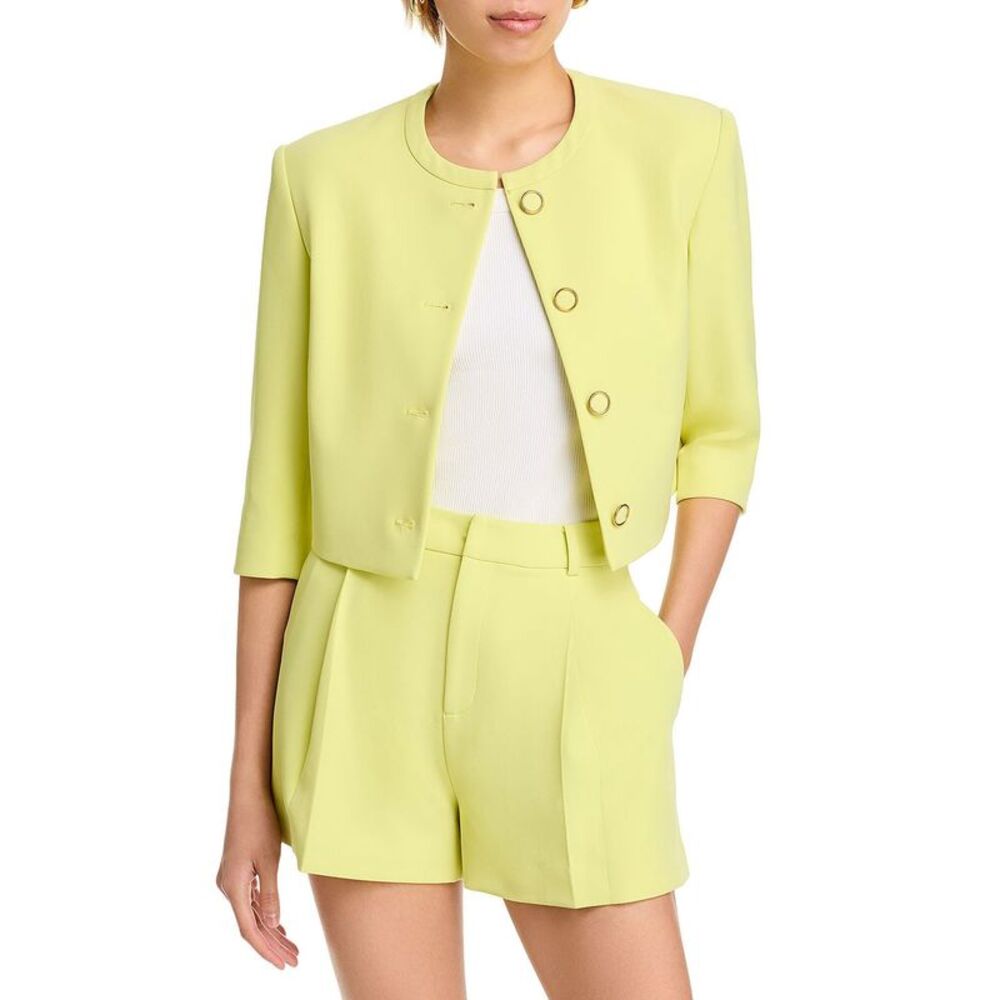 Generation Love Womens Monte Crepe Jacket X-Small Limoncello - NWT